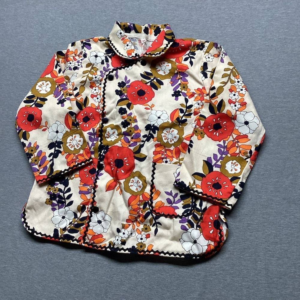 Toddler Kimono Size 20 Floral Poppy Vintage Inspired